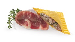 Quadrelli con agnello e timo